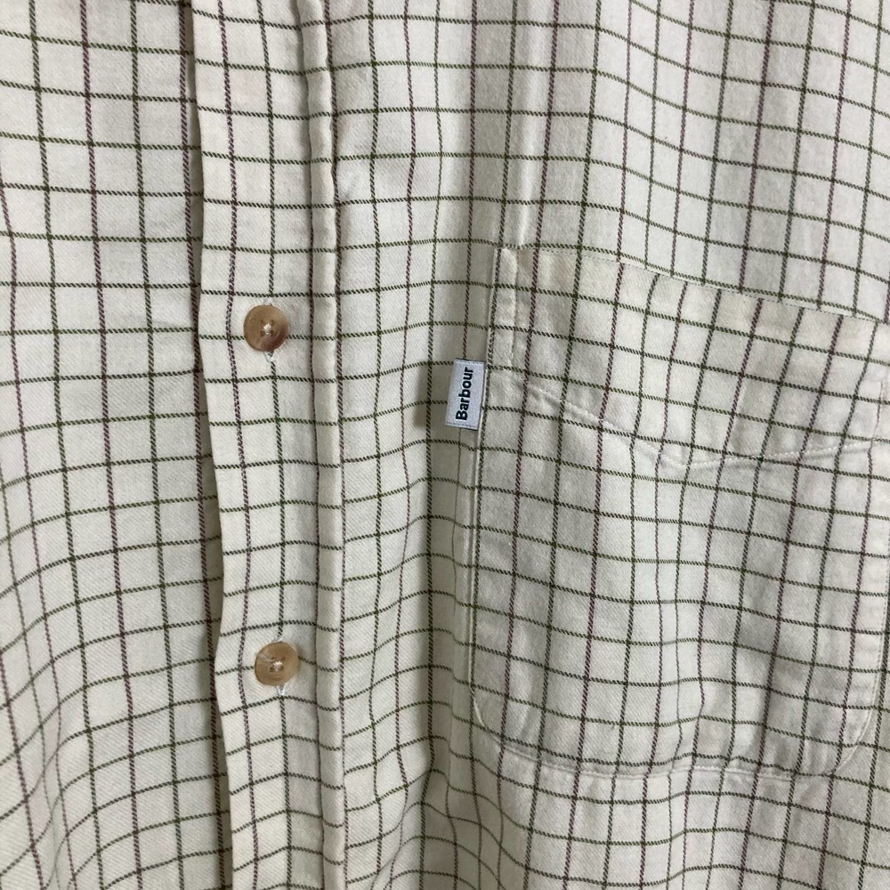 Barbour Men’s Tattersall‎ Check Plaid Button Down Shirt // Size XL - Picture 3 of 5